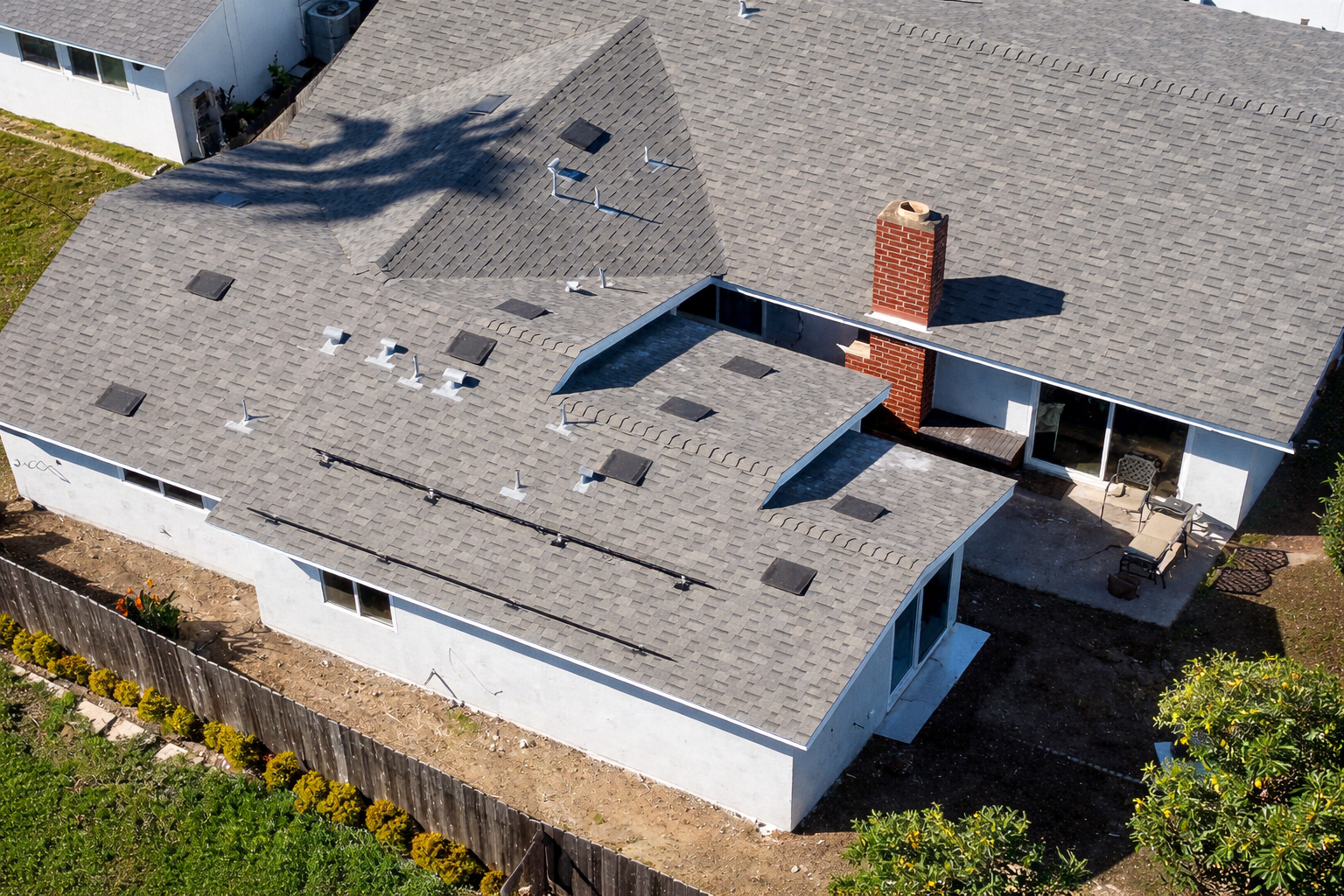 Attached ADU addition connected to a primary residence in San Diego