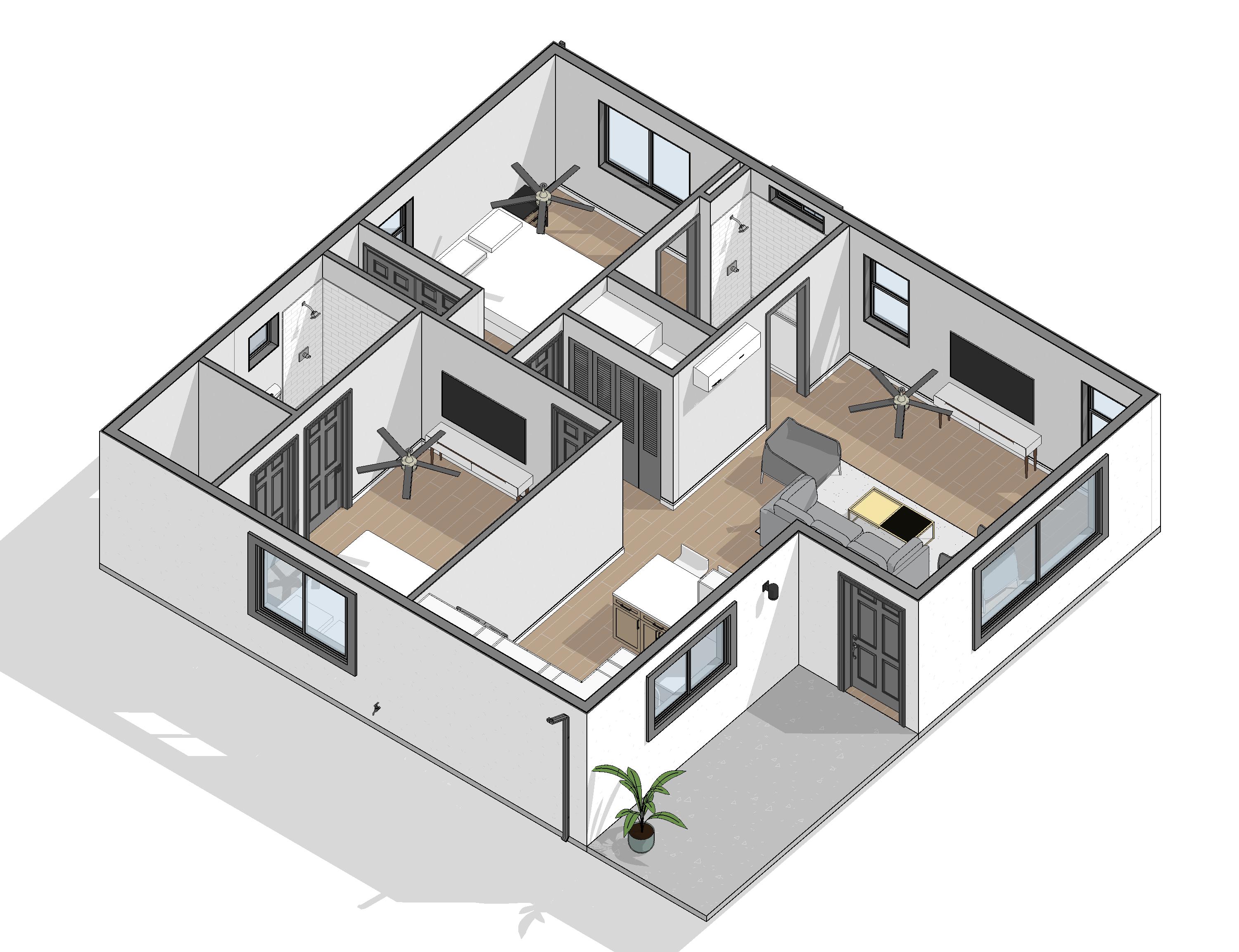 Sienna 3D Model — 900 SF