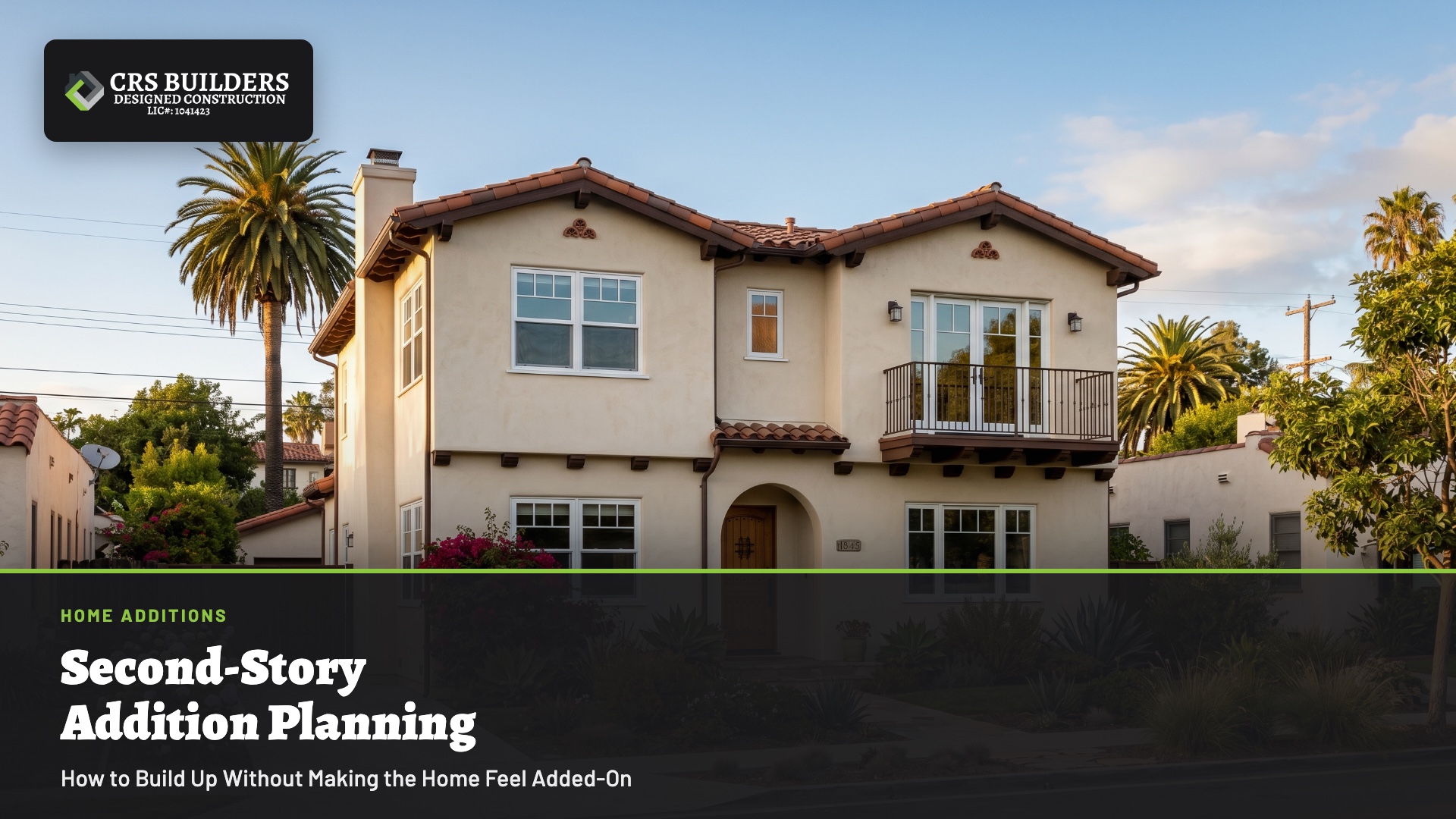 San Diego home with a planned second-story addition and integrated exterior design.